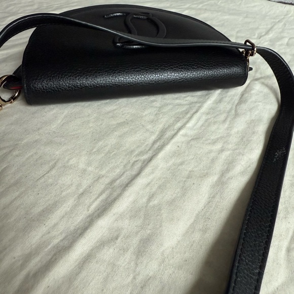 CHRISTIAN LOUBOUTIN By My Side Black Leather Shouder Bag - Picture 8 of 16